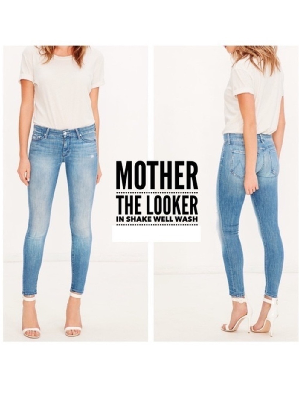 MOTHER The Looker Jeans in Shake Well Wash